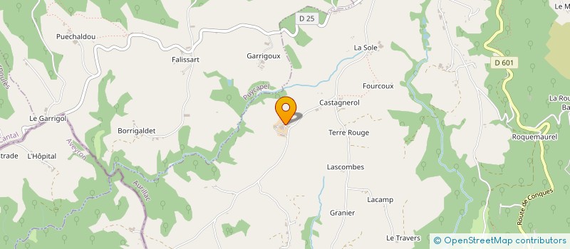 localisation de l'entreprise MONSIEUR CHRISTIAN MISPOULET à CASSANIOUZE