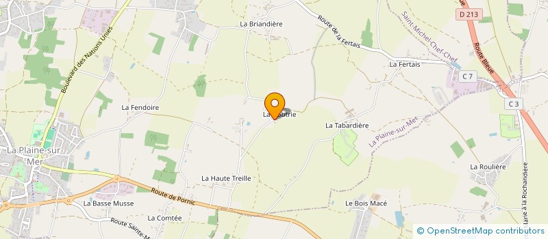localisation de l'entreprise MONSIEUR CHRISTIAN MOAL à LA PLAINE-SUR-MER