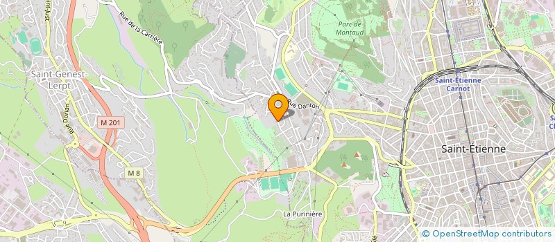 localisation de l'entreprise MONSIEUR CHRISTIAN MODESTE  SAINT-ETIENNE