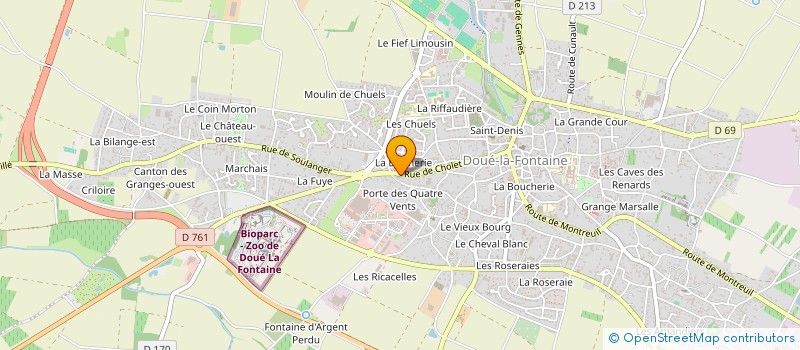 localisation de l'entreprise MONSIEUR CHRISTIAN MOISAN  DOUE-EN-ANJOU