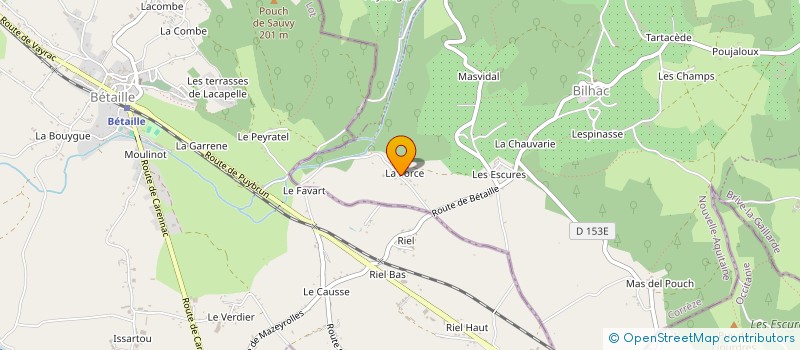 localisation de l'entreprise MONSIEUR CHRISTIAN MOMBRIAL  BILHAC