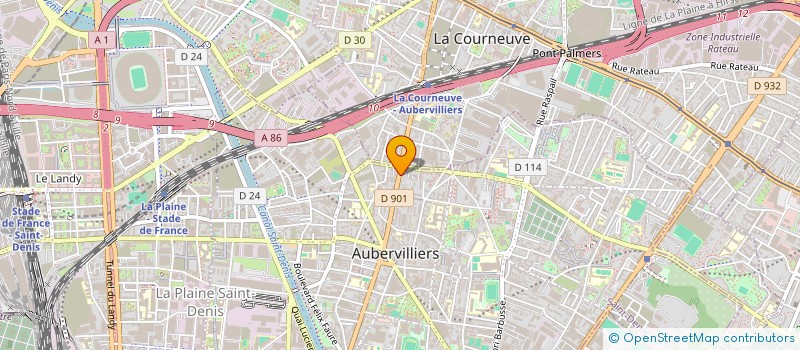 localisation de l'entreprise MONSIEUR CHRISTIAN MONET à AUBERVILLIERS