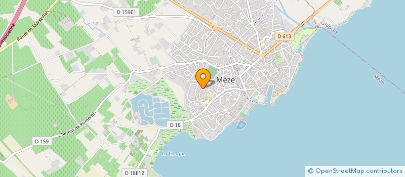 localisation de l'entreprise MONSIEUR CHRISTIAN MONSAURET  MEZE