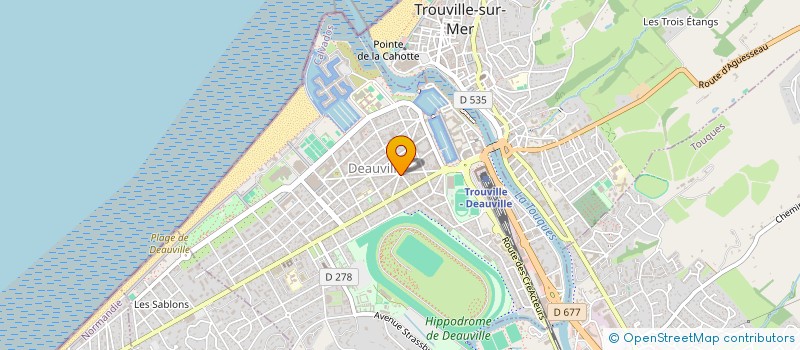 localisation de l'entreprise MONSIEUR CHRISTIAN MONTABRUN  DEAUVILLE