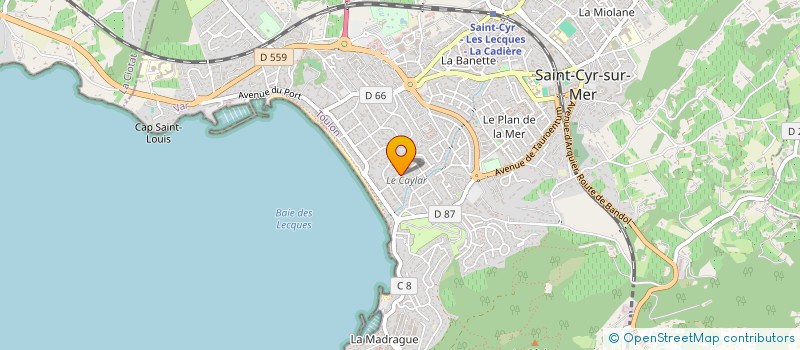 localisation de l'entreprise MONSIEUR CHRISTIAN MONTANARI  SANARY-SUR-MER
