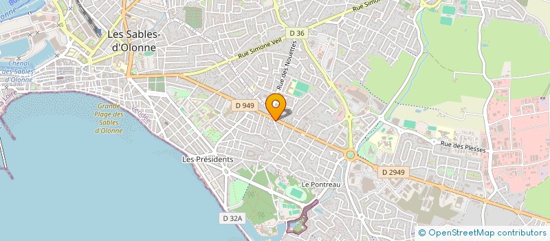 localisation de l'entreprise MONSIEUR CHRISTIAN MONTASSIER à LES SABLES D'OLONNE