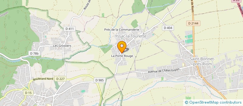 localisation de l'entreprise MONSIEUR CHRISTIAN MONTEL  YSSAC-LA-TOURETTE