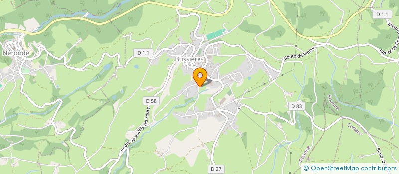 localisation de l'entreprise MONSIEUR CHRISTIAN MONTELLIER  BUSSIERES