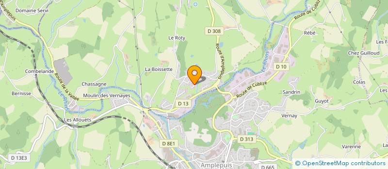 localisation de l'entreprise MONSIEUR CHRISTIAN MONTERNIER  SAINT-JEAN-LA-BUSSIERE