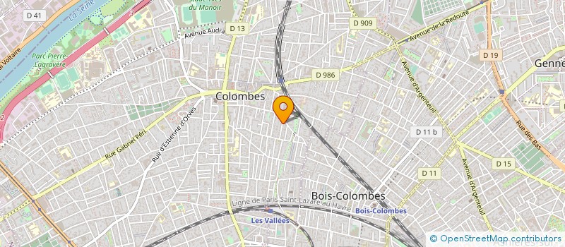 localisation de l'entreprise MONSIEUR CHRISTIAN MORANDI à COLOMBES