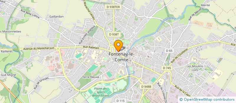 localisation de l'entreprise MONSIEUR CHRISTIAN MOREAU à FONTENAY-LE-COMTE