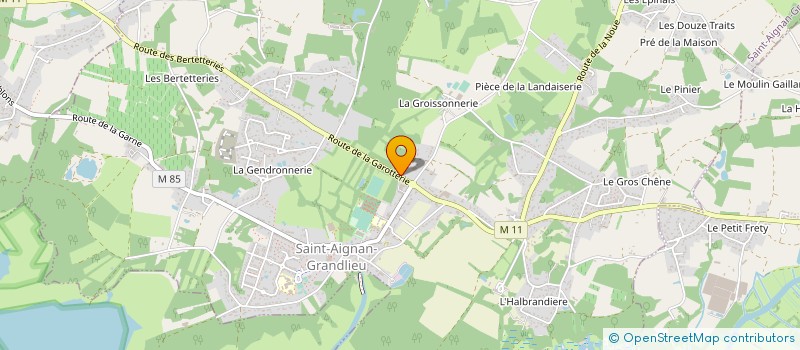 localisation de l'entreprise MONSIEUR CHRISTIAN MOREAU  SAINT-AIGNAN-GRANDLIEU