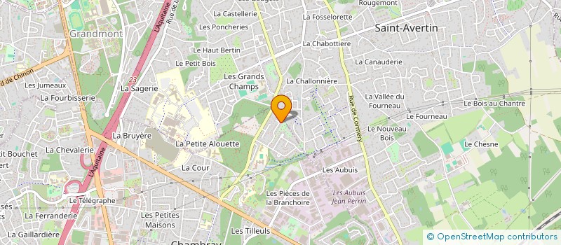 localisation de l'entreprise MONSIEUR CHRISTIAN MOREAU  CHAMBRAY-LES-TOURS