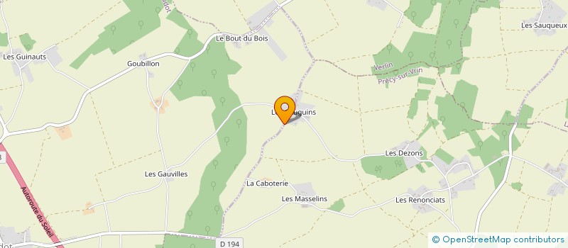 localisation de l'entreprise MONSIEUR CHRISTIAN MOREAU  CUDOT