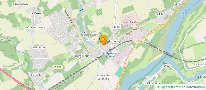 localisation de l'entreprise MONSIEUR CHRISTIAN MOREAU  CINQ-MARS-LA-PILE