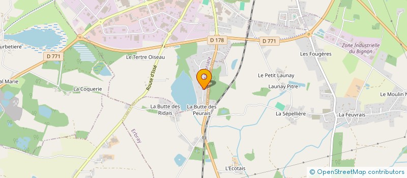 localisation de l'entreprise MONSIEUR CHRISTIAN MOREAU  CHATEAUBRIANT