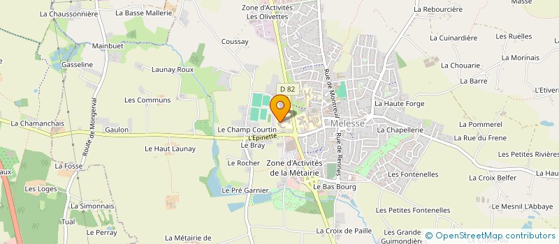 localisation de l'entreprise MONSIEUR CHRISTIAN MOREL à MELESSE