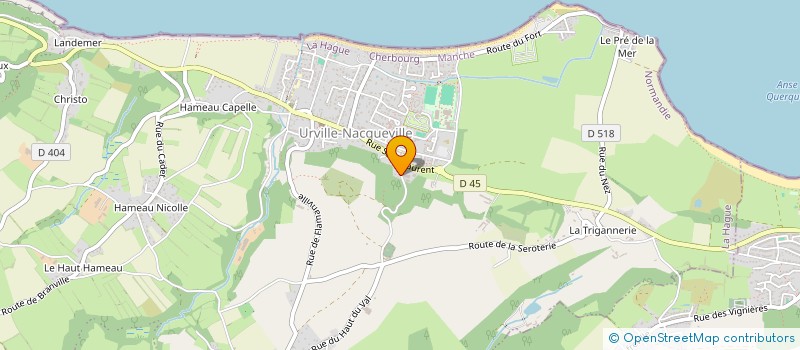 localisation de l'entreprise MONSIEUR CHRISTIAN MORENO  LA HAGUE