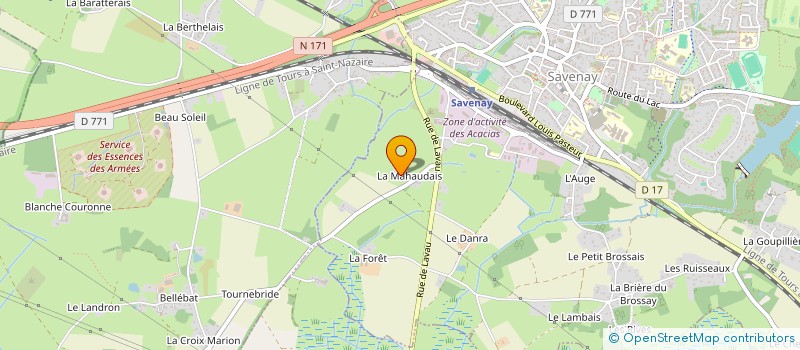 localisation de l'entreprise MONSIEUR CHRISTIAN MORICE  SAVENAY