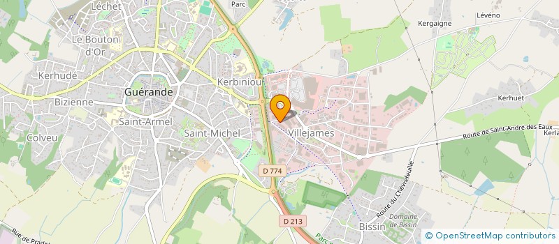 localisation de l'entreprise MONSIEUR CHRISTIAN MORICET  GUERANDE