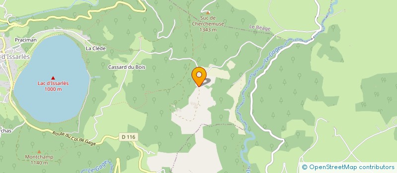 localisation de l'entreprise MONSIEUR CHRISTIAN MORIN  LE LAC D'ISSARLES