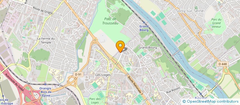 localisation de l'entreprise MONSIEUR CHRISTIAN MORIN  EVRY-COURCOURONNES