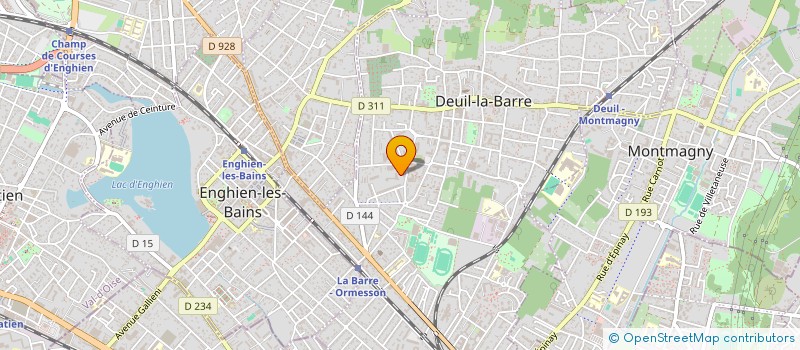 localisation de l'entreprise MONSIEUR CHRISTIAN MORISSET à DEUIL-LA-BARRE