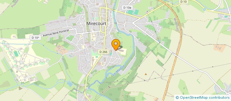 localisation de l'entreprise MONSIEUR CHRISTIAN MORIZOT  MIRECOURT