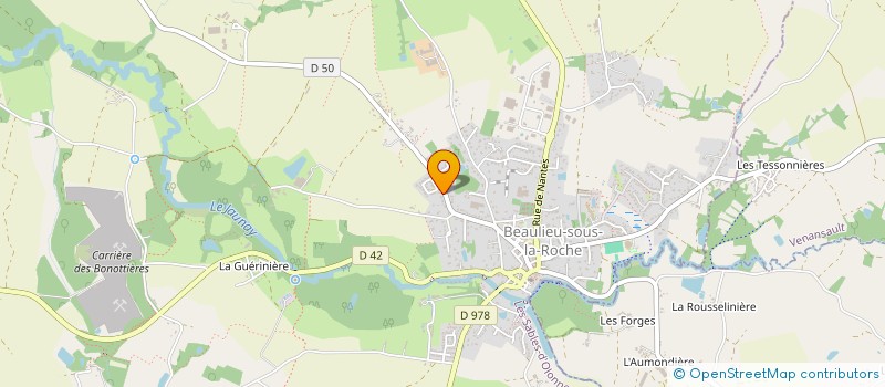 localisation de l'entreprise MONSIEUR CHRISTIAN MORNET  LA GENETOUZE