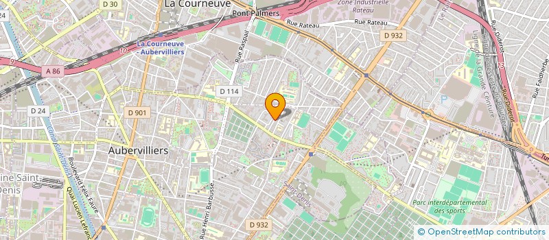 localisation de l'entreprise MONSIEUR CHRISTIAN MORNET  AUBERVILLIERS