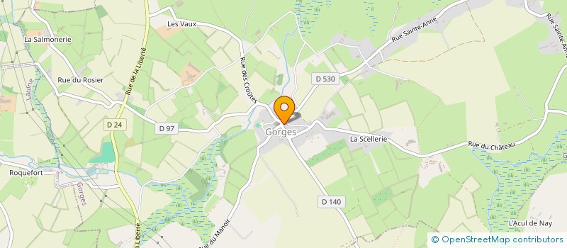 localisation de l'entreprise MONSIEUR CHRISTIAN MORPHE  GORGES