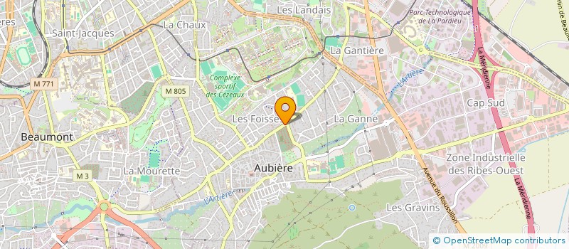 localisation de l'entreprise MONSIEUR CHRISTIAN MOSNIER  AUBIERE