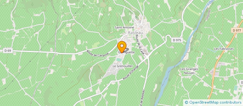 localisation de l'entreprise MONSIEUR CHRISTIAN MOULIN  RASTEAU