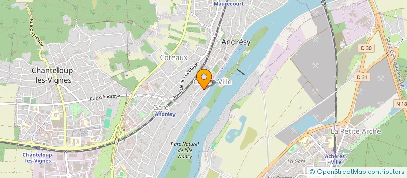 localisation de l'entreprise MONSIEUR CHRISTIAN MOULO  CHANTELOUP-LES-VIGNES