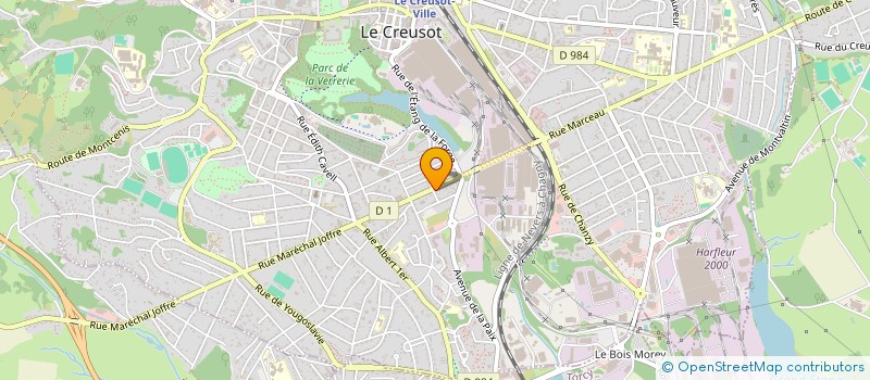 localisation de l'entreprise MONSIEUR CHRISTIAN MOUREY  LE CREUSOT