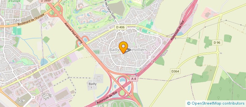localisation de l'entreprise MONSIEUR CHRISTIAN MOUSTIER à BAILLY-ROMAINVILLIERS
