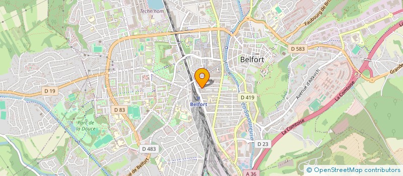localisation de l'entreprise MONSIEUR CHRISTIAN MVOUE-BARBETTE  BELFORT