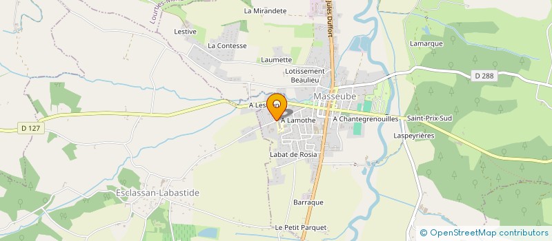 localisation de l'entreprise MONSIEUR CHRISTIAN NADALET  MASSEUBE