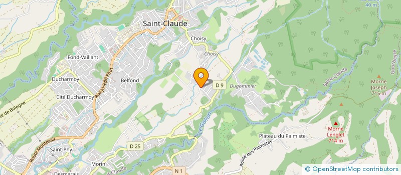 localisation de l'entreprise MONSIEUR CHRISTIAN NARCISSE à SAINT-CLAUDE