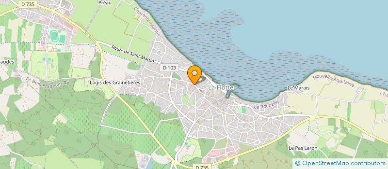 localisation de l'entreprise MONSIEUR CHRISTIAN NAUD  LA FLOTTE