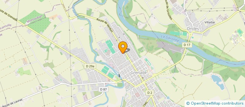 localisation de l'entreprise MONSIEUR CHRISTIAN NELIEN  GRENADE