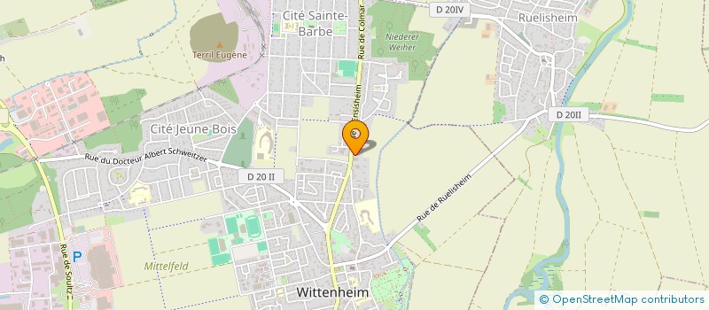 localisation de l'entreprise MONSIEUR CHRISTIAN NGUYEN  WITTENHEIM