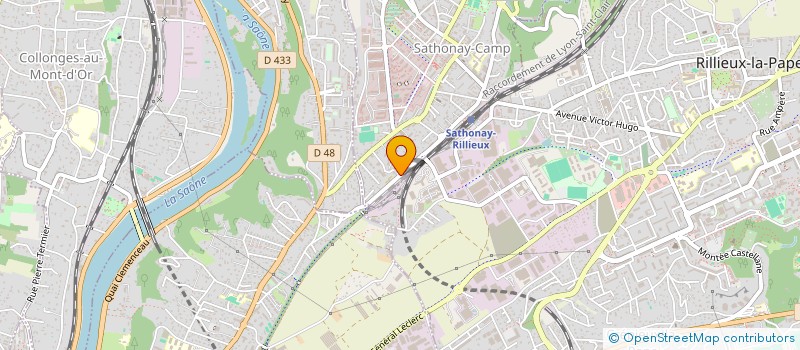 localisation de l'entreprise MONSIEUR CHRISTIAN NICAISE  SATHONAY-CAMP