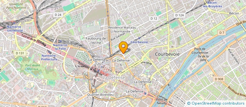 localisation de l'entreprise MONSIEUR CHRISTIAN NIETCHO à COURBEVOIE