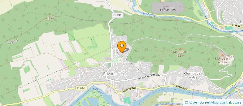 localisation de l'entreprise MONSIEUR CHRISTIAN NIGGLI  BAVANS