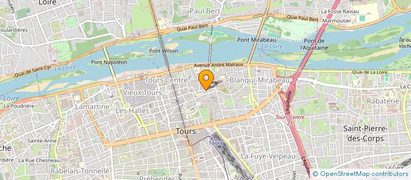 localisation de l'entreprise MONSIEUR CHRISTIAN NJIENSI KAMGA KAMGAING  TOURS