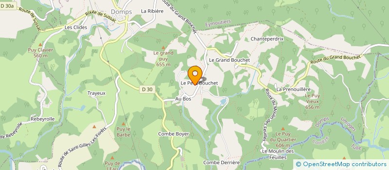 localisation de l'entreprise MONSIEUR CHRISTIAN NOAILLE à DOMPS