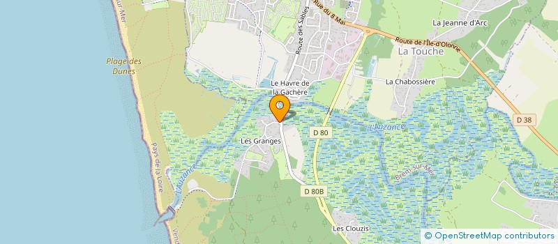 localisation de l'entreprise MONSIEUR CHRISTIAN NOBIRON  LES SABLES D'OLONNE