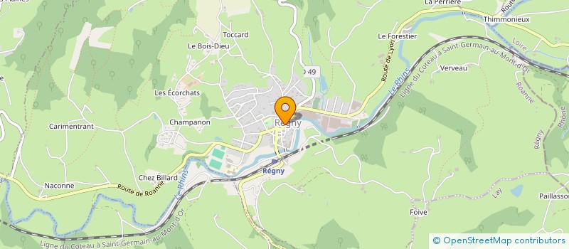 localisation de l'entreprise MONSIEUR CHRISTIAN NOCK  REGNY