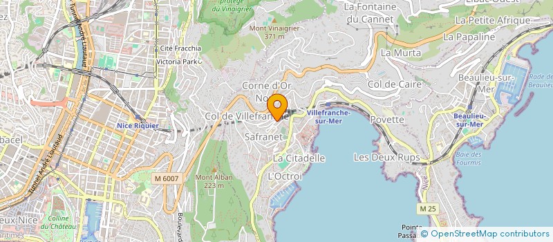 localisation de l'entreprise MONSIEUR CHRISTIAN O'CAOMHANACH à VILLEFRANCHE-SUR-MER